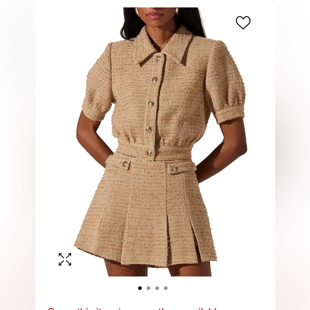 ASTR the label Women's Bronwyn Tweed Shirt Jacket